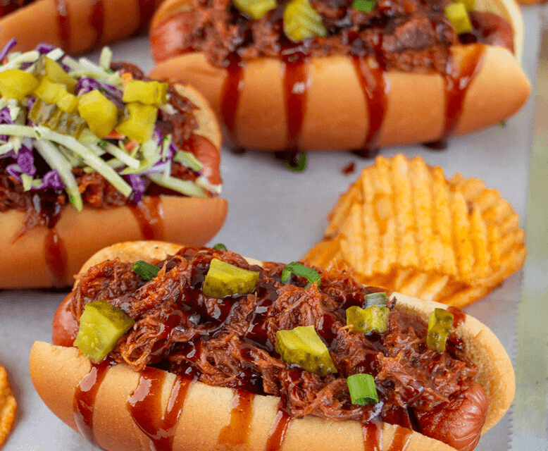 Pulled Pork Hot Dog